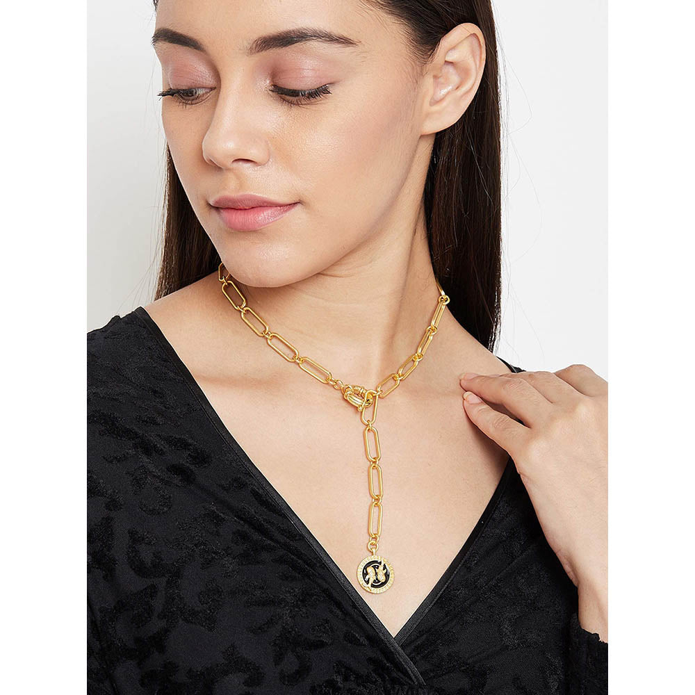 Zariin Gold Soul of the Fish Pisces Zodiac Necklace