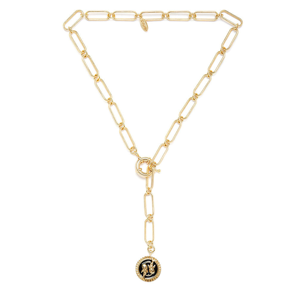 Zariin Gold Soul of the Fish Pisces Zodiac Necklace