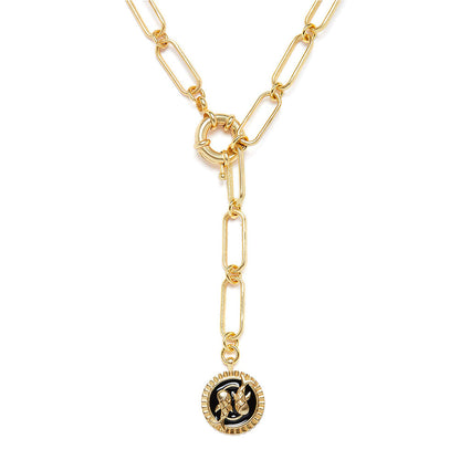 Zariin Gold Soul of the Fish Pisces Zodiac Necklace