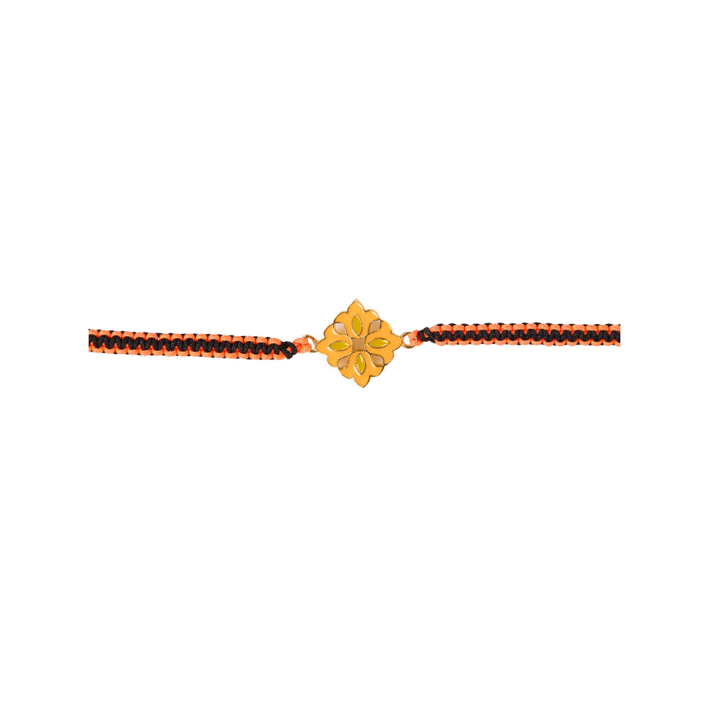 ZARIIN Pink & Yellow Floral Bhai Bhabhi Gift Box