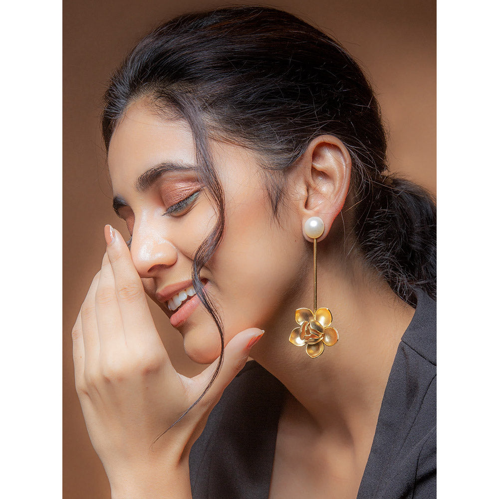 Suhani Pittie Long Magnolia Earring