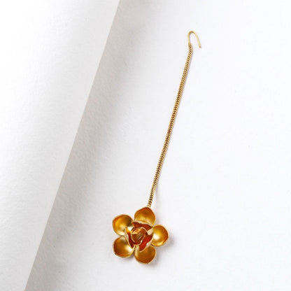 Suhani Pittie Gold Toned Magnolia Maangtika