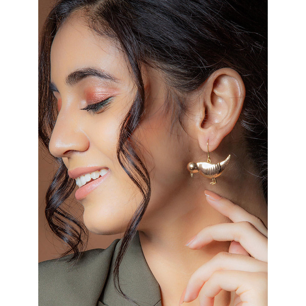 Suhani Pittie Gold Toned Bird Earrings