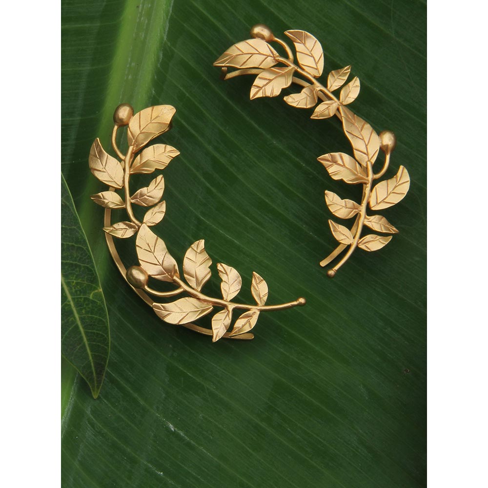 Suhani Pittie Gold Toned Rose Vine Ear Cuffs