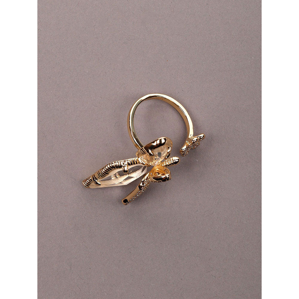 Odette Exclusive Gold-Tone Finger Ring