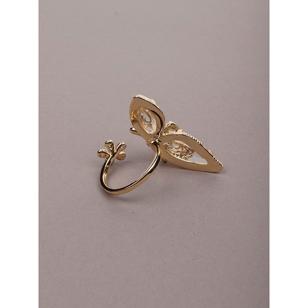 Odette Exclusive Gold-Tone Finger Ring