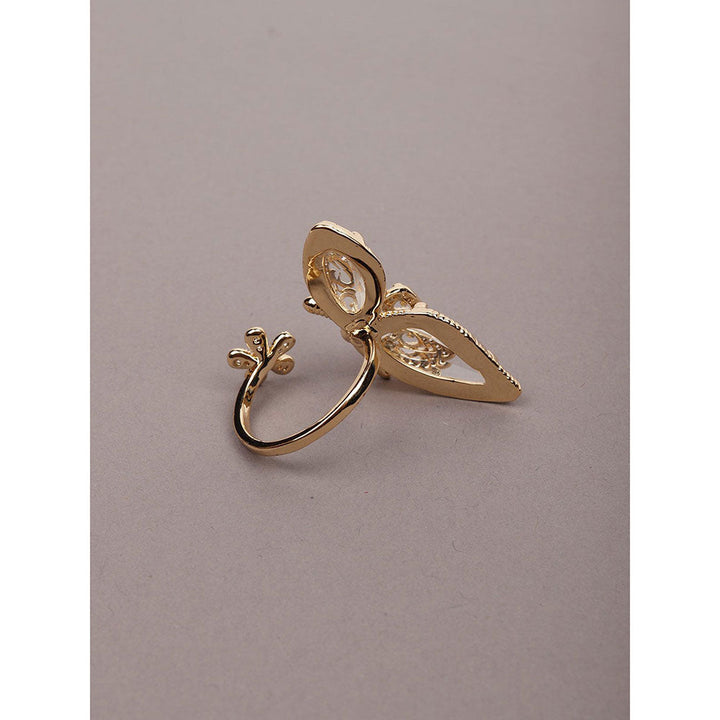 Odette Exclusive Gold-Tone Finger Ring