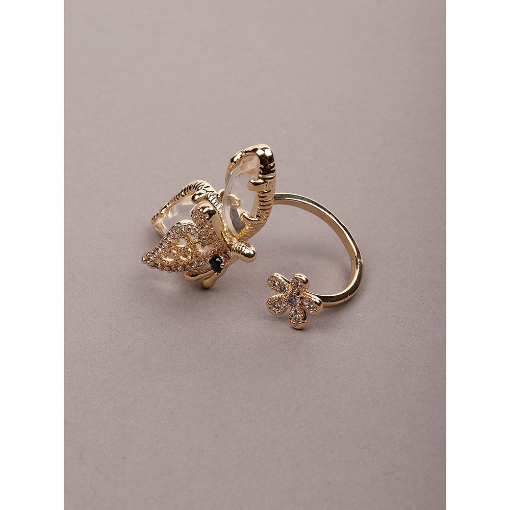 Odette Exclusive Gold-Tone Finger Ring