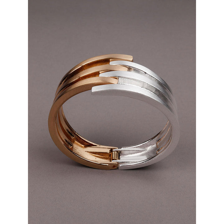 Odette Dual Coloured Gold and Stunning Silver Bracelet