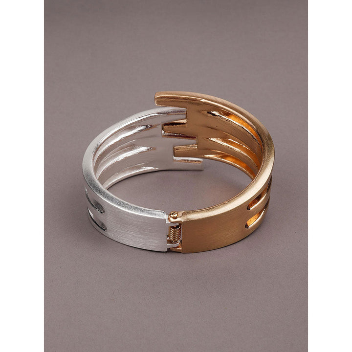 Odette Dual Coloured Gold and Stunning Silver Bracelet