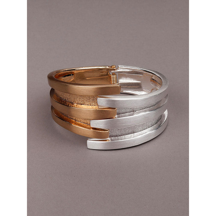 Odette Dual Coloured Gold and Stunning Silver Bracelet