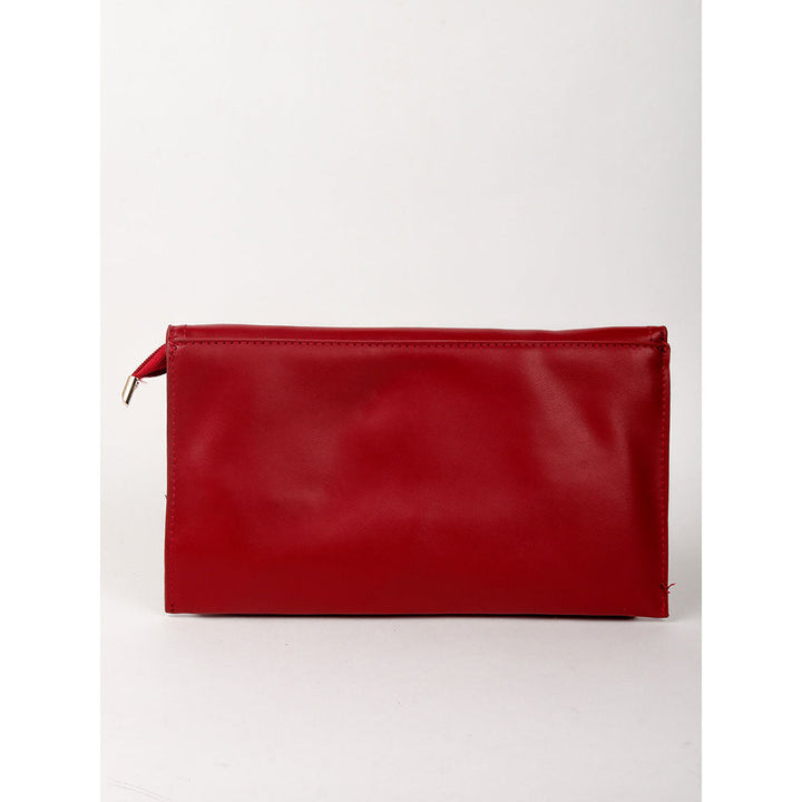 Odette Red Croc Printed Sling Bag