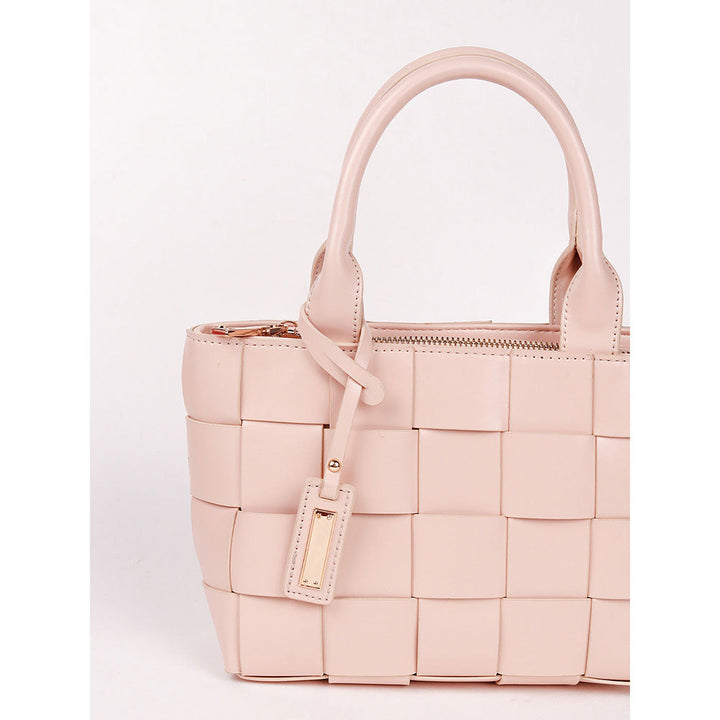 Odette Blush Pink Basket Designed Sling Bag