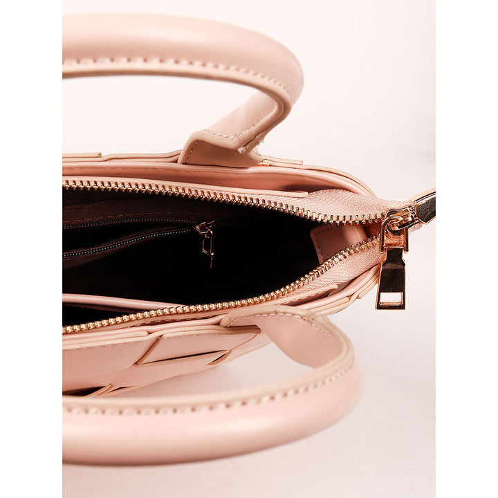 Odette Blush Pink Basket Designed Sling Bag