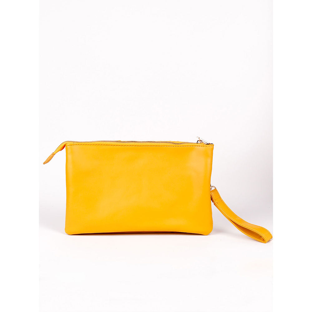 Odette Bright Mustard Yellow Textured Sling Bag