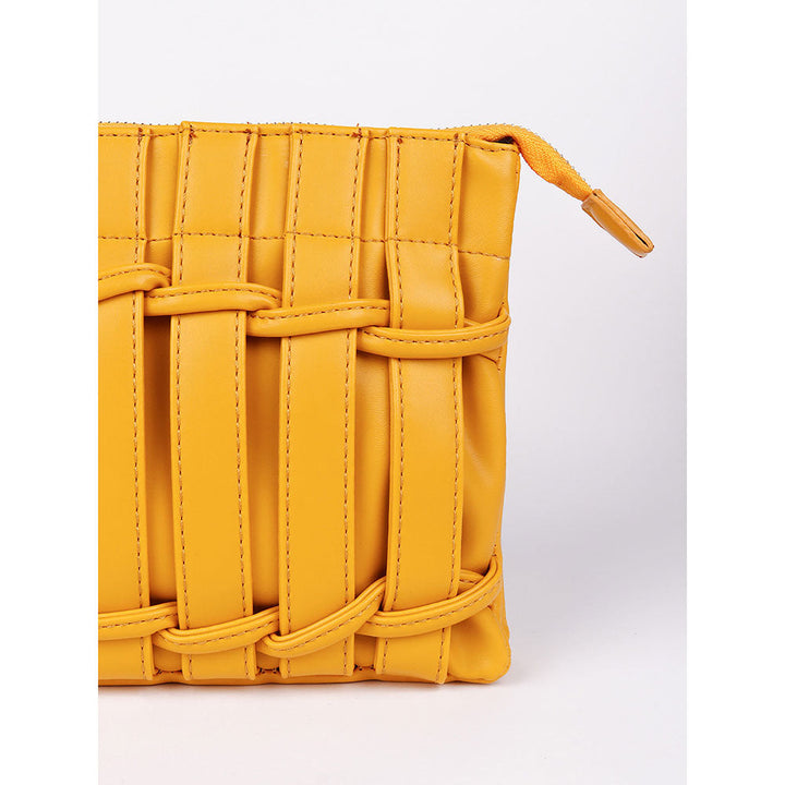 Odette Bright Mustard Yellow Textured Sling Bag