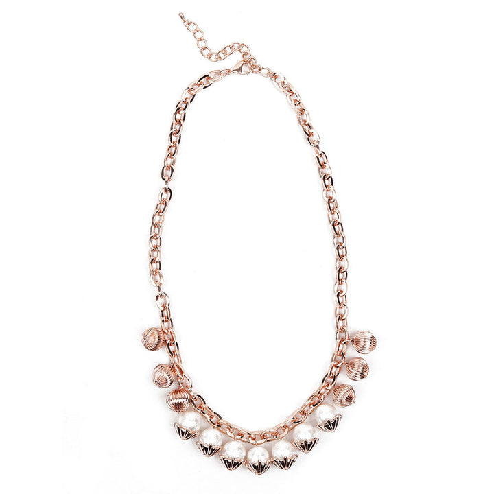 Odette Gold-Tone Embellished Pearl Necklace