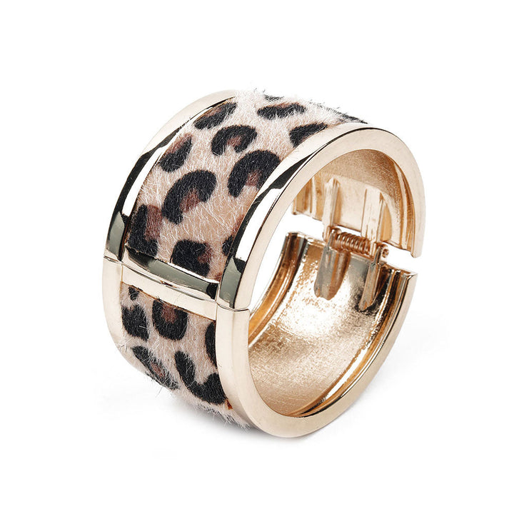 Odette Animal Print Wide Bracelet