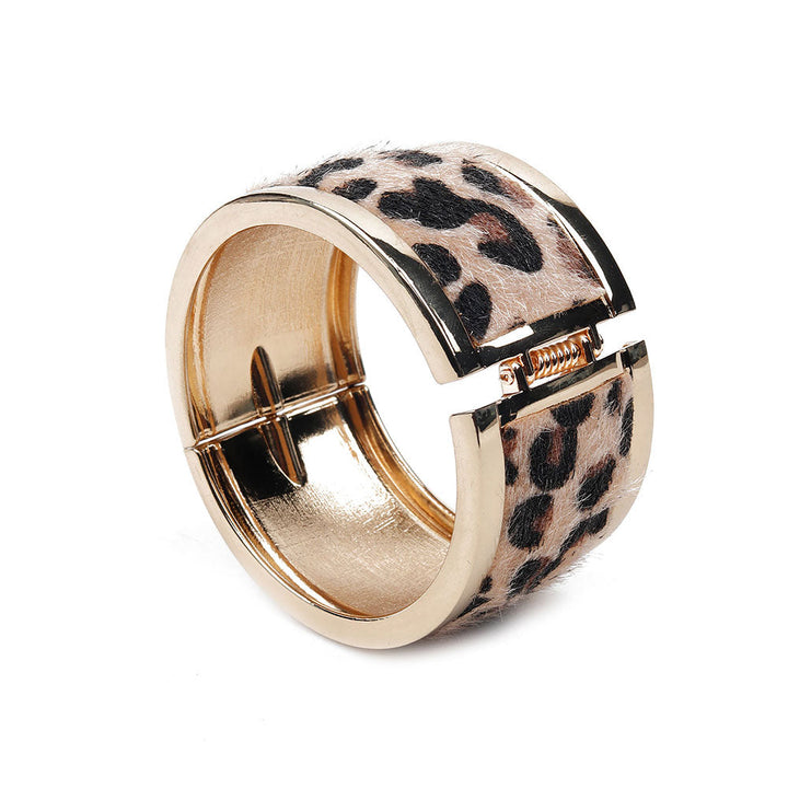 Odette Animal Print Wide Bracelet