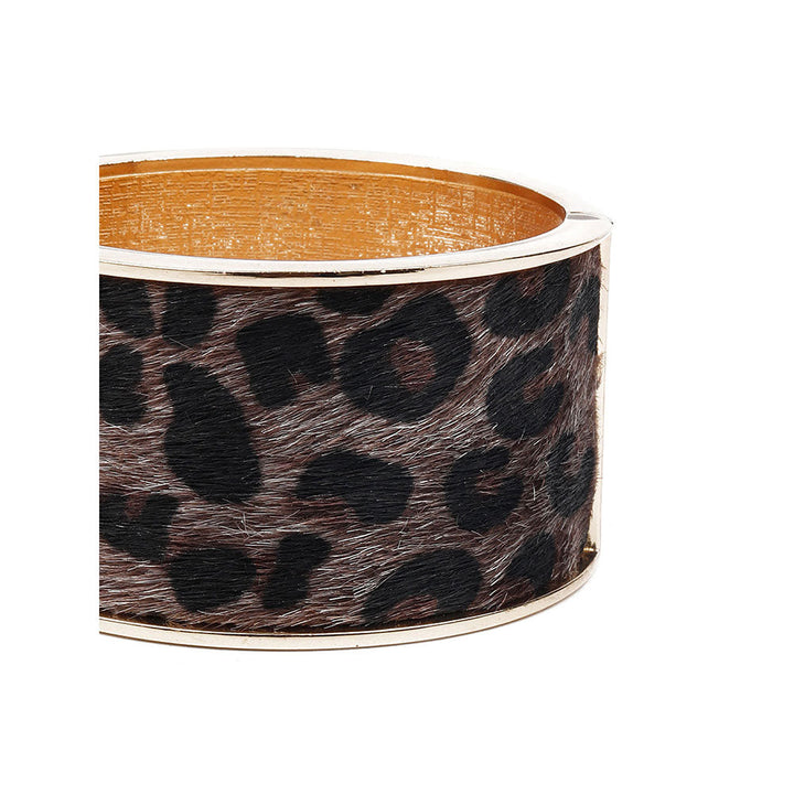 Odette Animal Print Smooth Wide Bracelet Cuff