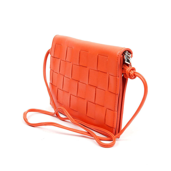 Odette Orange Solid Sling And Cross Bag