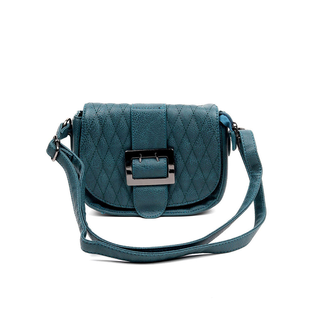 Odette Green Printed Sling And Cross Bag