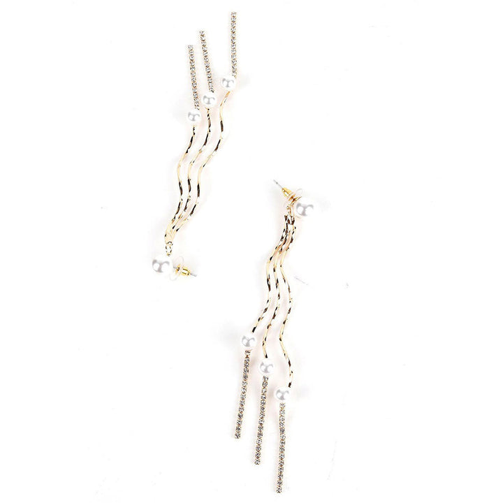 Odette Bold Golden Pearl Dangles