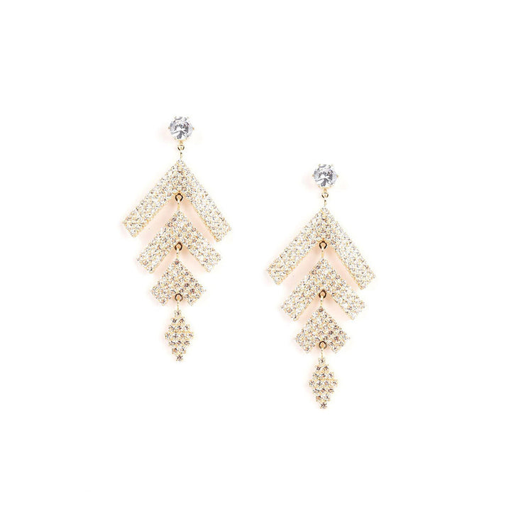 Odette Golden Distinctive Dangle Earrings