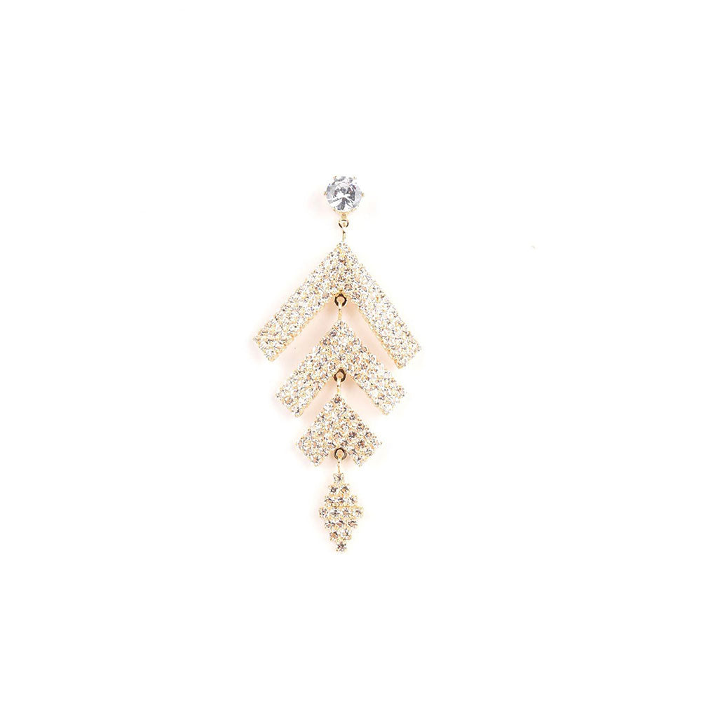 Odette Golden Distinctive Dangle Earrings