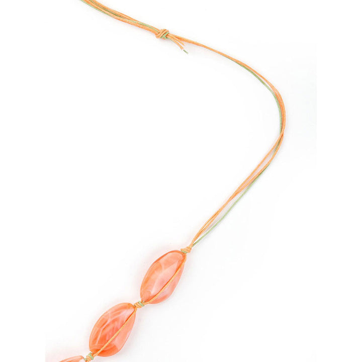 Odette Orange Chunky Abstract Necklace