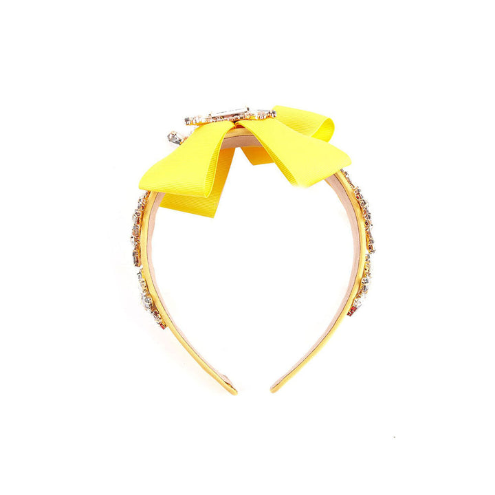 Odette Yellow Transparent Crystal Hairband