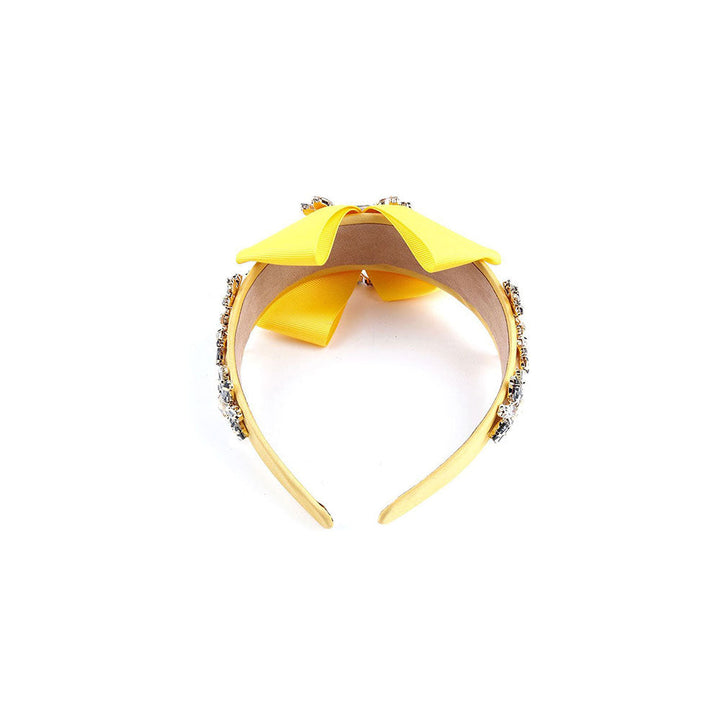 Odette Yellow Transparent Crystal Hairband