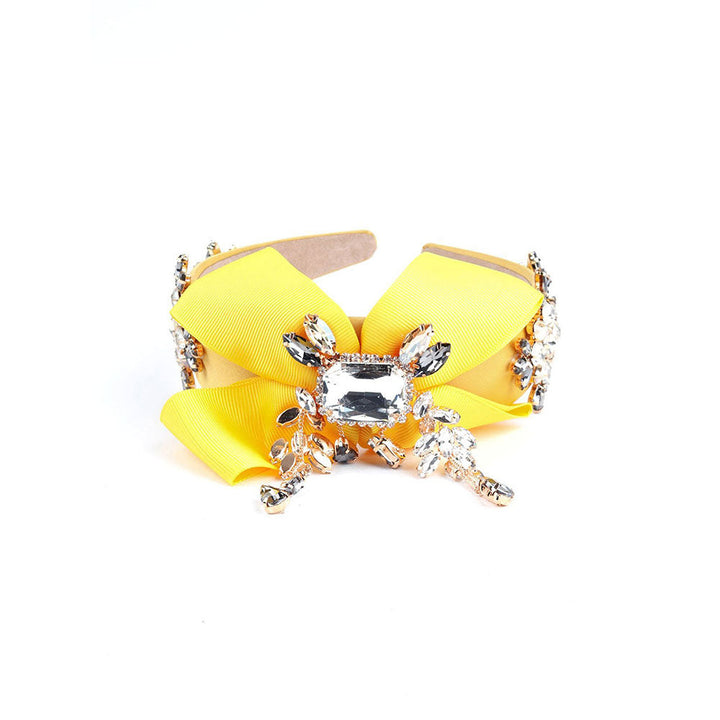 Odette Yellow Transparent Crystal Hairband