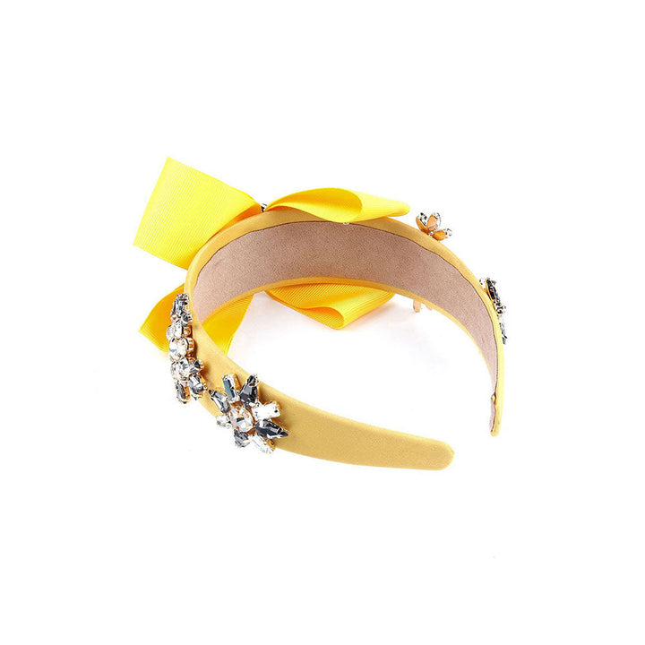 Odette Yellow Transparent Crystal Hairband