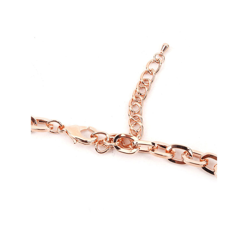 Odette Rose Gold Pearl Charm Necklace