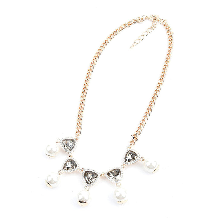 Odette Trilliant Crystal and Pearl Charm Necklace