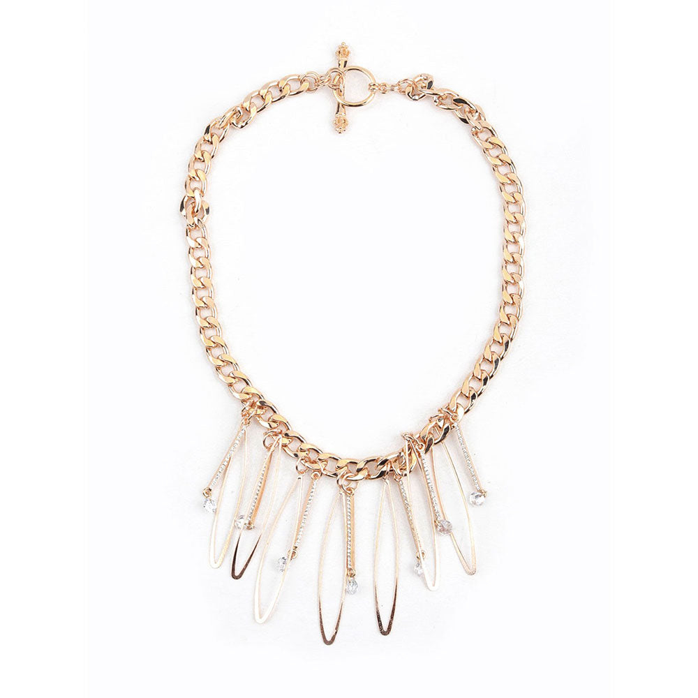 Odette Chunky Gold Charm Necklace