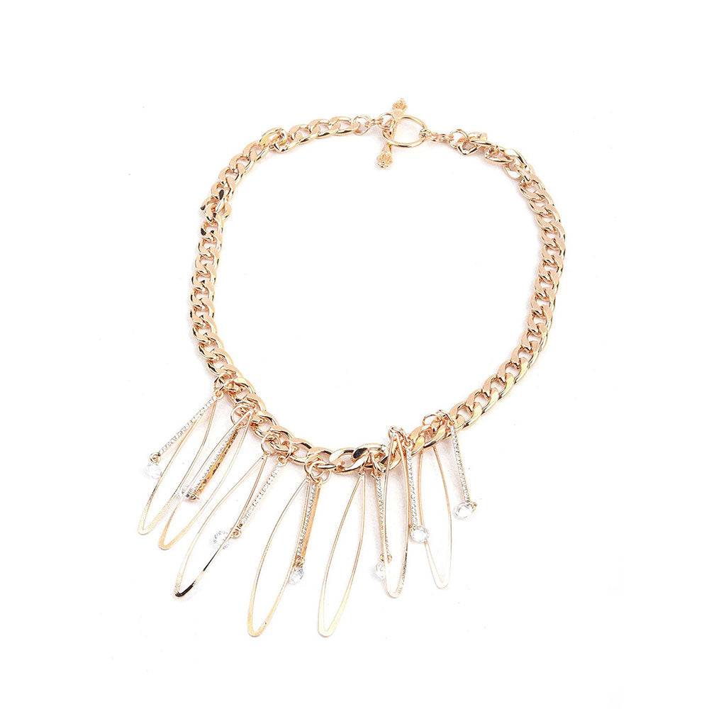 Odette Chunky Gold Charm Necklace