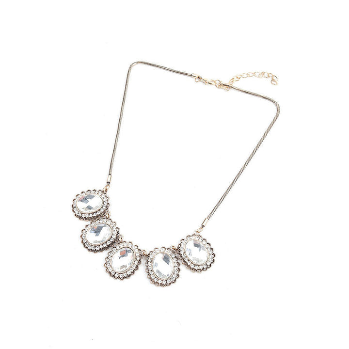 Odette Elegant White Moon Stone Pendant Necklace