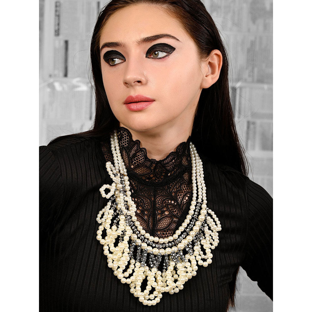 Odette White Pearls with Multiple Layers Necklace