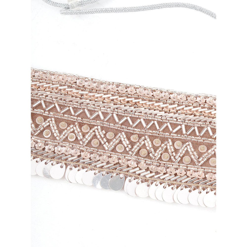 Odette Pink Cloth Choker Necklace