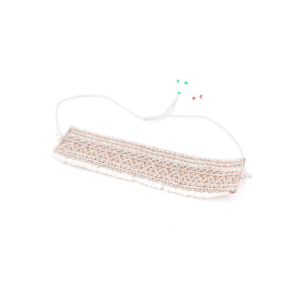 Odette Pink Cloth Choker Necklace