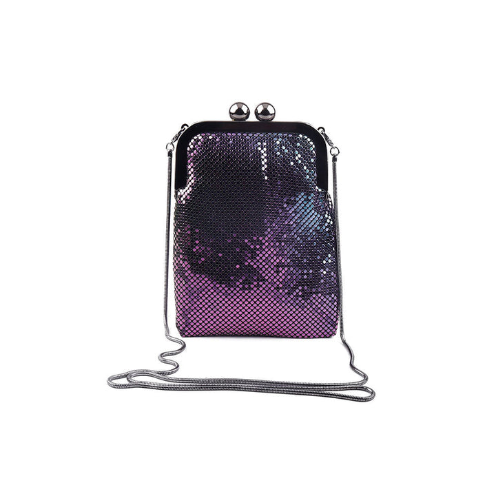 Odette Gorgeous Multicoloured Chrome Sling Bag For Women