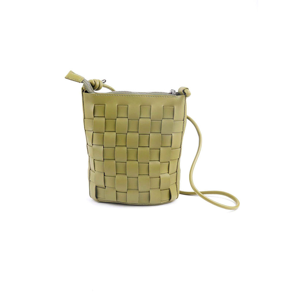 Odette Olive Green Patterned Sling Bag