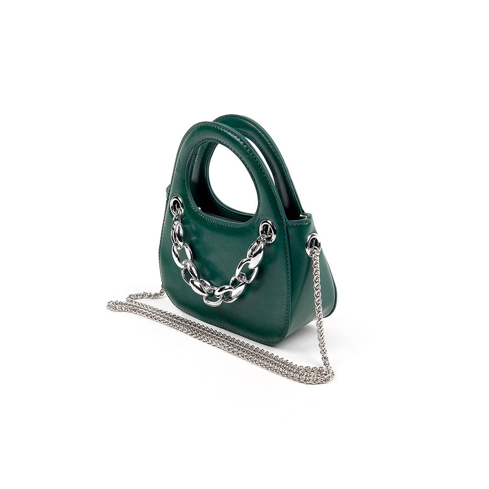 Odette The Very Smart Green Clutch Bag