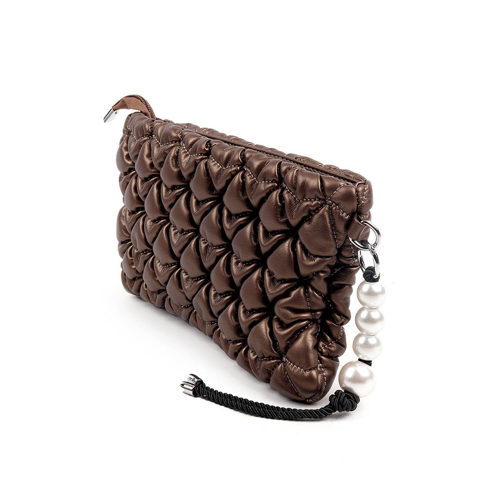 Odette The Very Stylish Chocolate Brown Clutch Bag