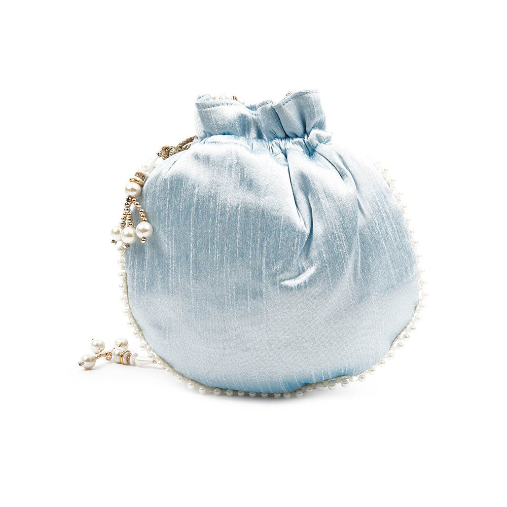 Odette The Very Stylish Powder Blue Colored Potli Bag