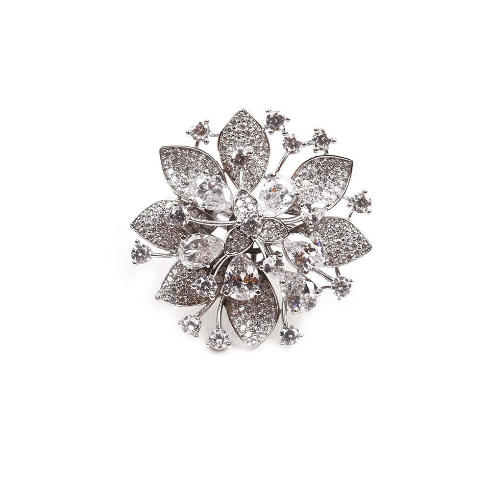 Odette Embellished Austrian Diamond Studded Ring