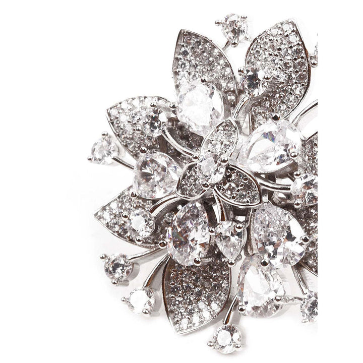 Odette Embellished Austrian Diamond Studded Ring