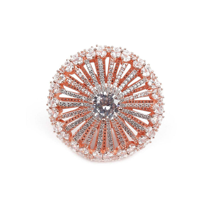 Odette Embellished Austrian Diamond Studded Ring